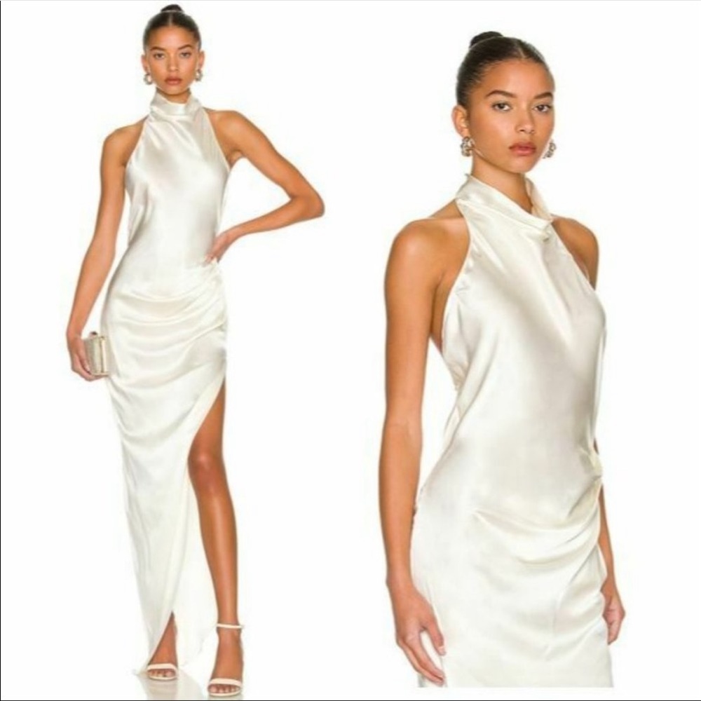 Amanda Uprichard Samba Gown in Ivory
